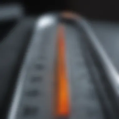A close-up of a thermometer indicating high temperature