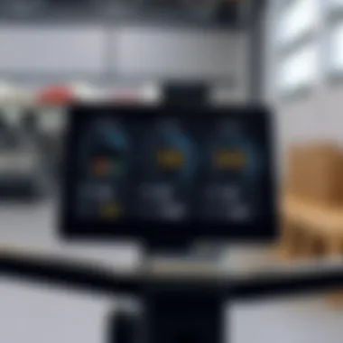 Performance Metrics at a Glance Display screen of the Concept 2 rower showcasing performance metrics