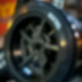 Close-up view of the Concept 2 rower's flywheel mechanism