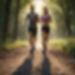 A serene outdoor setting ideal for jogging