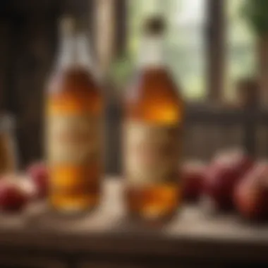 Historical Production of Apple Cider Vinegar Historical representation of apple cider vinegar production