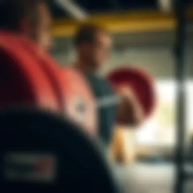 Rogue Barbell in action during a strength training session
