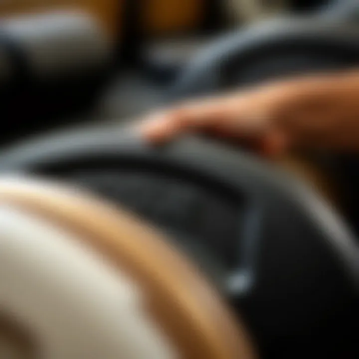 Close-up of weight plates highlighting material quality