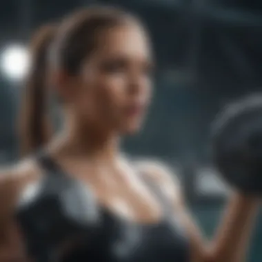 Utilizing Water-Filled Weights for Fitness Demonstration of water-filled weights in a fitness setting