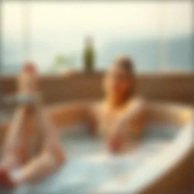 Visual representation of lifestyle choices integrated with bathing practices