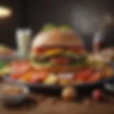 An array of colorful low-carb foods showcasing variety and nutrition