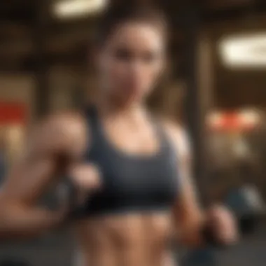 A digital interface showcasing various workout challenge app features