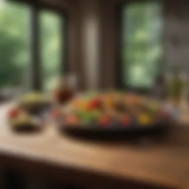 Mindful Eating in a Serene Environment A serene environment promoting mindfulness during dining