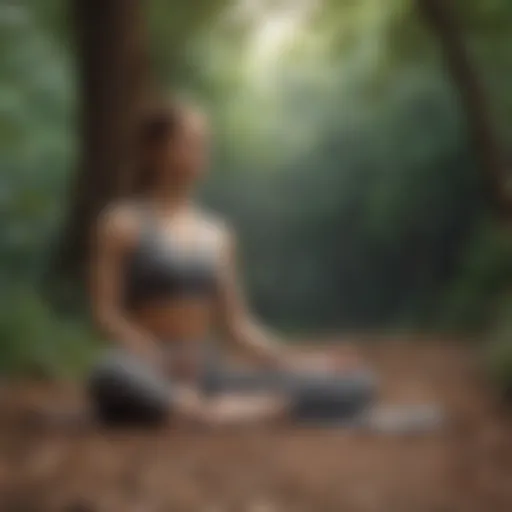 Serene yoga practice in an outdoor setting