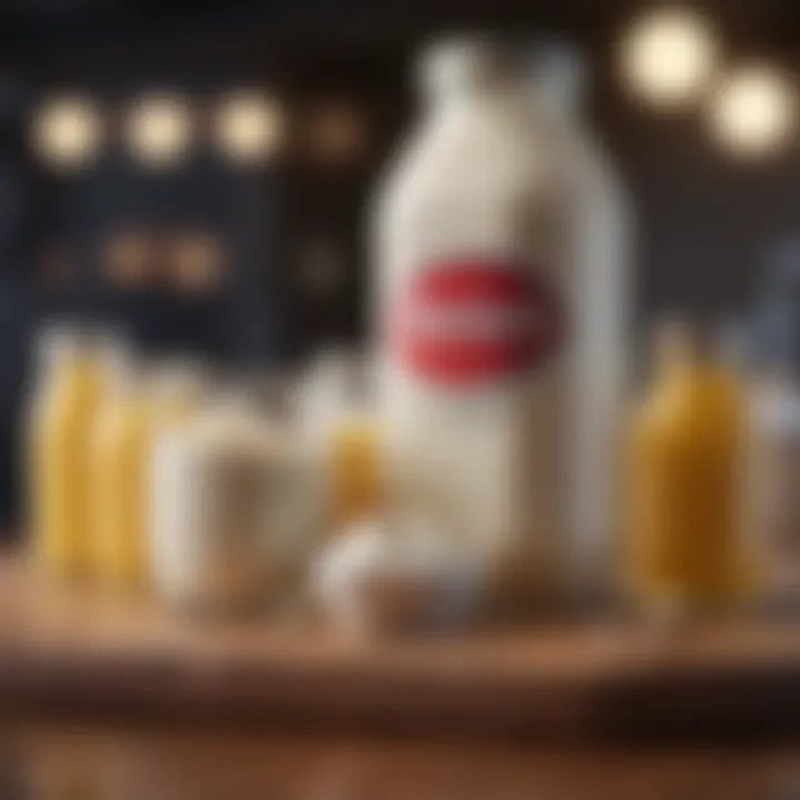 Selection of dairy products that may lead to bloating