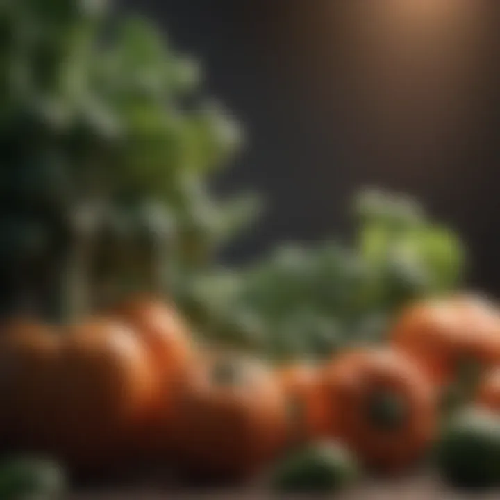 Variety of vegetables that contribute to gas production