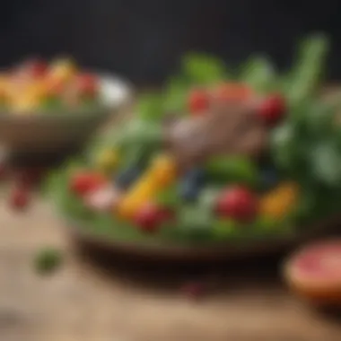 Vibrant Foods for Liver Health Colorful array of liver-friendly foods including leafy greens and fruits
