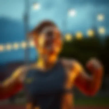 Celebrating Milestones Happy individual celebrating fitness milestones