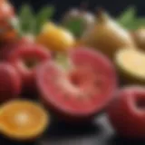 A vibrant assortment of fruits known for their blood pressure-lowering properties