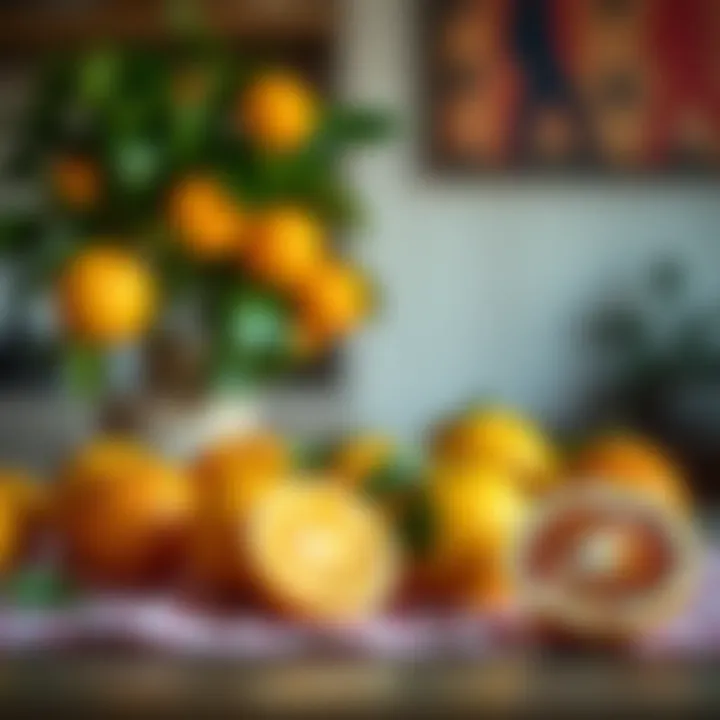 Citrus Fruits on a Table