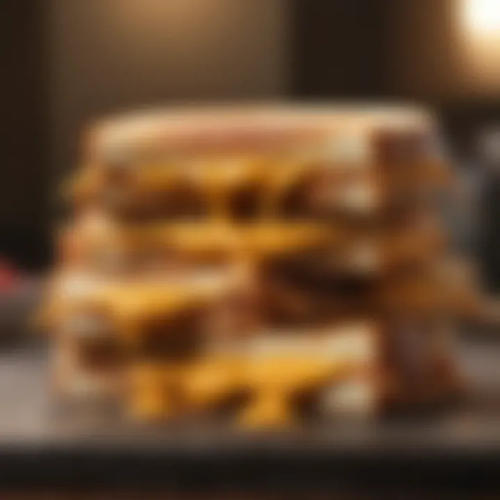 Caloric comparison of grilled cheese options