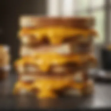 Portion control strategies for grilled cheese