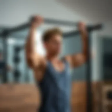 Various workout variations demonstrated using the Hakeno pull up bar.