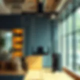 Overview of a modern hanging exercise machine in a fitness studio