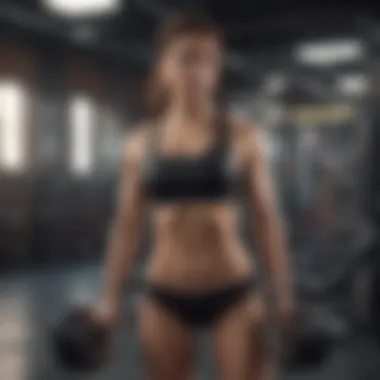 The Future of Technology in Personal Fitness Futuristic concept of technology in personal fitness management