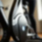 Close-up view of the Health Line Fluid Bike Trainer showcasing its unique design