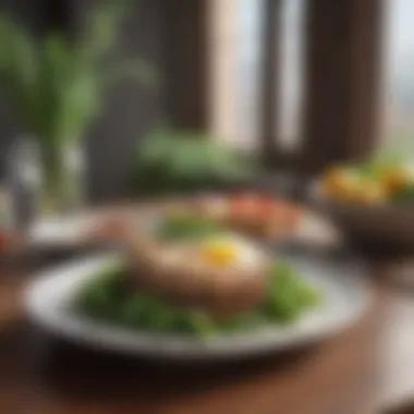 Crafting a Balanced Plate for Health A beautifully arranged meal showcasing balanced nutrition.