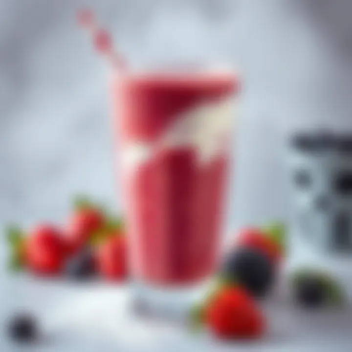 Berry Protein Blast Protein-rich smoothie with berries and yogurt