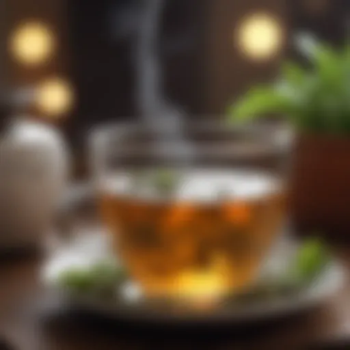 Soothing herbal tea for throat relief