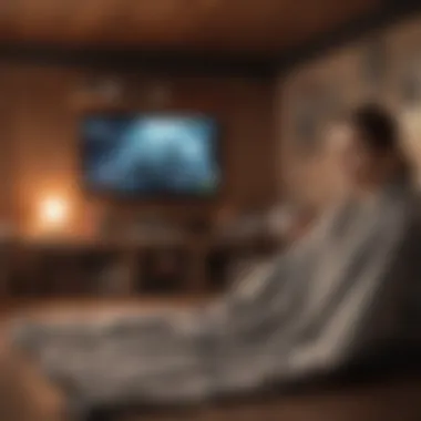 Cozy Recovery Space Cozy blanket and warm setting for rest and recovery