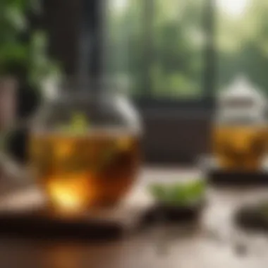 Herbal Tea Infusion A soothing herbal tea infusion to ease cold symptoms