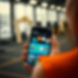 A display of an exercise motivation app interface showcasing user-friendly features.