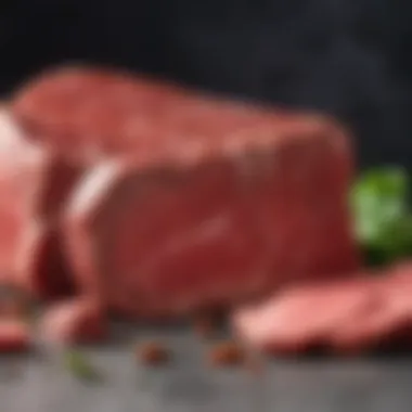 High-Quality Cuts of Beef A selection of high-quality cuts of beef showcasing their rich marbling and texture