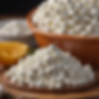 Nutritional values of cottage cheese displayed with a focus on protein and fats