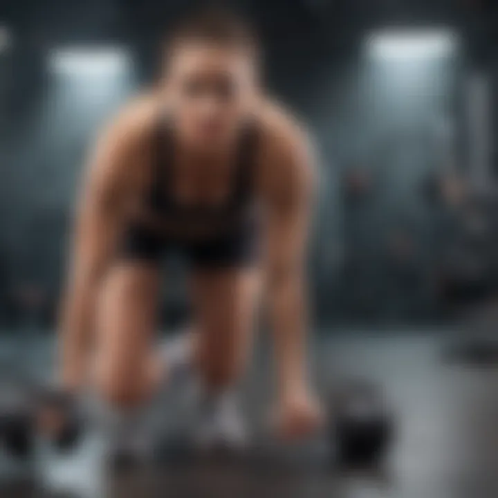 Dynamic fitness scene showcasing diverse physical activities