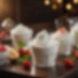 A selection of various yogurt types