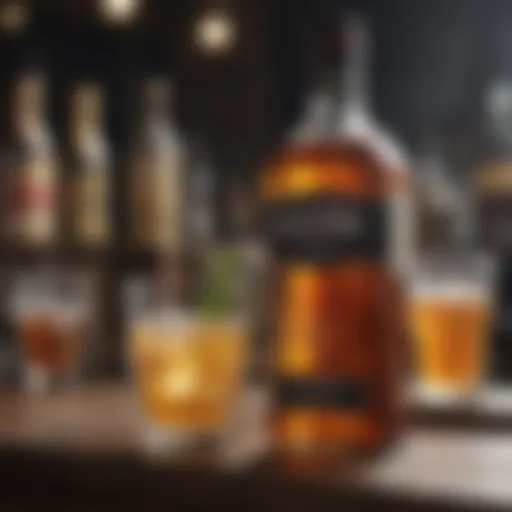Selection of low-carb alcoholic beverages
