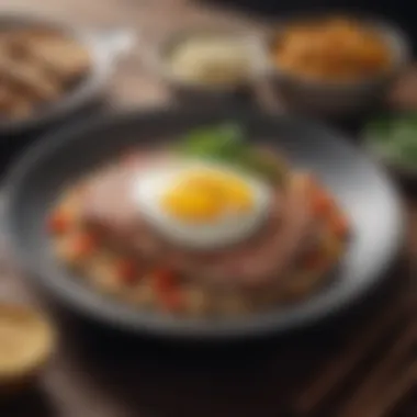 Gourmet Keto Meal Presentation A beautifully plated dish showcasing a meal made with keto grain alternatives.