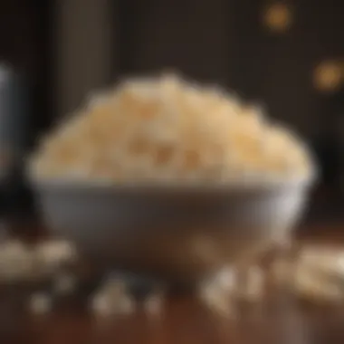 A Bowl of Keto Microwave Popcorn Delicious keto microwave popcorn in a bowl