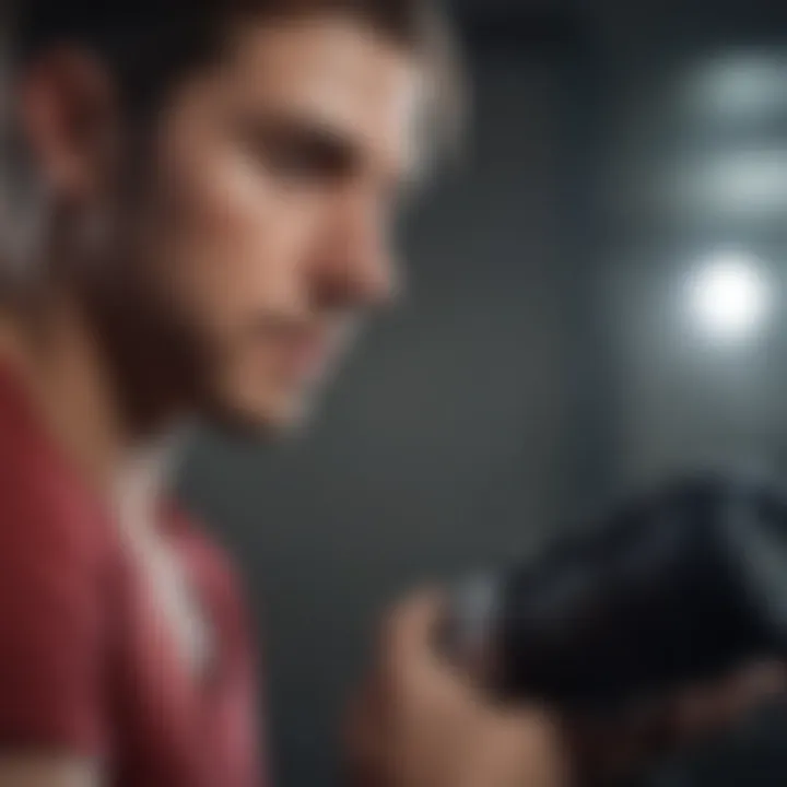 Individual engaging in exercise for heart health