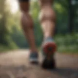 Visual representation of overpronation in running