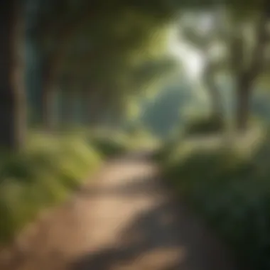 Embrace Nature: A Pathway to Wellness A serene park pathway ideal for walking