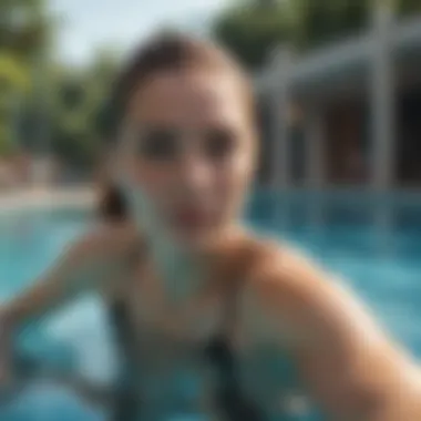 Aquatic Workouts for Joint Relief A serene aquatic workout session in a pool
