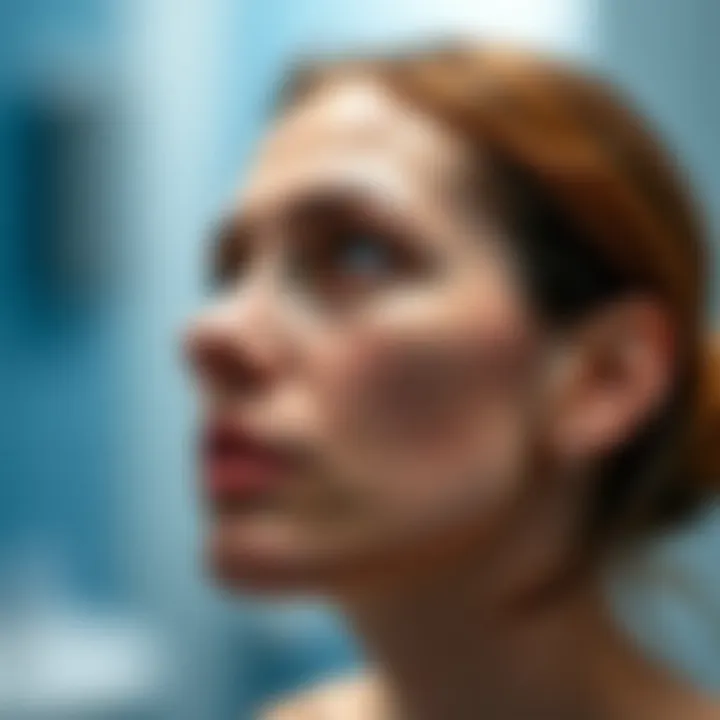 A chart outlining effective management strategies for hyperhidrosis in lupus