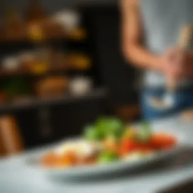 Optimal Macronutrient Balance for Weight Management Plate showcasing balanced macronutrient meal