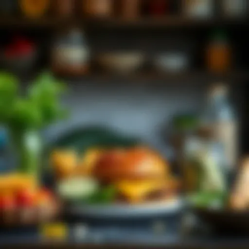 Diverse food sources rich in macronutrients