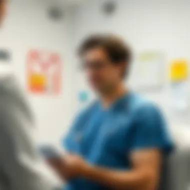 Consultation with a healthcare professional