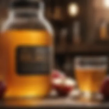 Metabolism Process Enhanced by Apple Cider Vinegar Illustration of metabolism process with apple cider vinegar