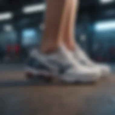 Mizuno Shoes in Training Environment Mizuno shoes in action during training