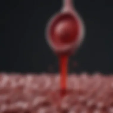 Blood Coagulation Mechanism Diagram illustrating blood coagulation process