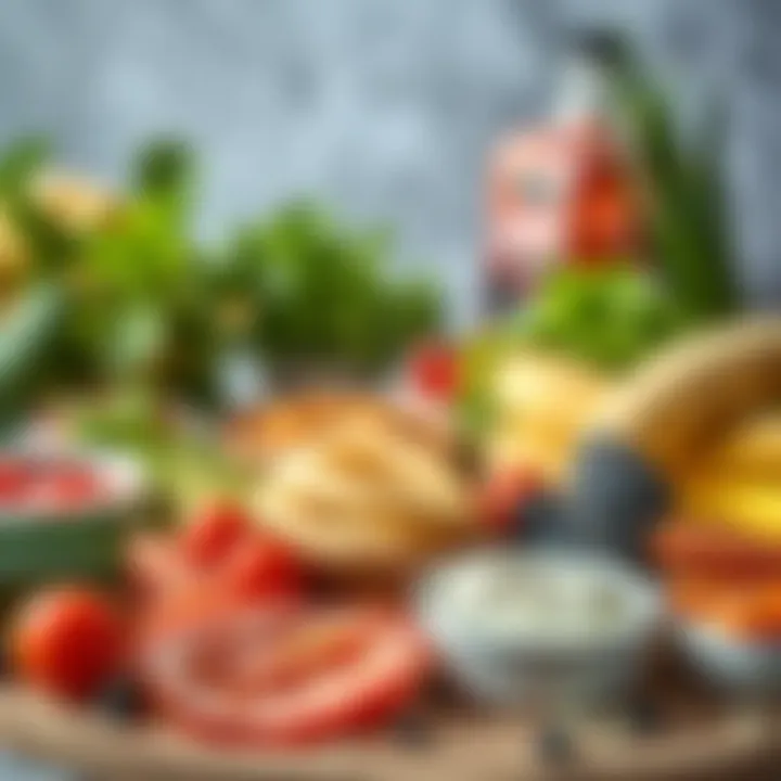 Nourishing Foods to Combat Headaches Colorful array of nutritious foods rich in omega-3